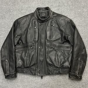 Vintage Harley-Davidson Jacket Mens 46 Leather Biker Motorcycle 90s